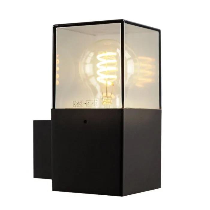 Zwarte wandlamp Zanel, Smoked glas,rechthoekig, led lamp - Afbeelding 5