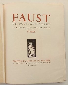 Faust 1943 Goethe - 1/24 ex met Orig. tekening & Extra Suite - 2