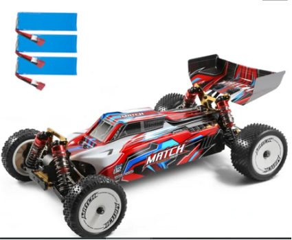 Wltoys 104001 1/10 2.4G 4WD 45km/h Metal Chassis Vehicles Model RC Car RTR - Three Batteries - 0