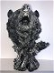 Berenkop polystone, prachtig ontwerp, zwart-grijs -beer - 1 - Thumbnail