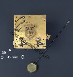 = Uurwerk = Oeil-de-boeuf -Schoolklok =45517