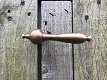 Deurklink- deurkruk, gemaakt van gepatineerd messing - 2 - Thumbnail