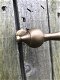 Deurklink- deurkruk, gemaakt van gepatineerd messing - 5 - Thumbnail