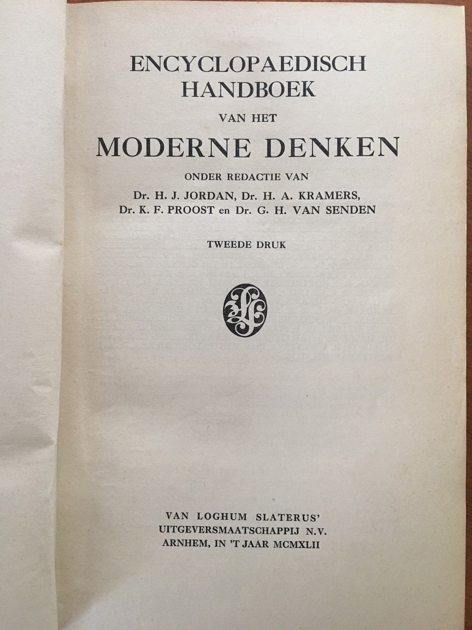 Encyclopaedisch handboek vh moderne denken - Dr. H.J. Jordan - Afbeelding 4