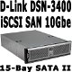 D-Link DSN-3400-10 15-Bay iSCSI SAN 10Gbe max 30TB. - 0 - Thumbnail