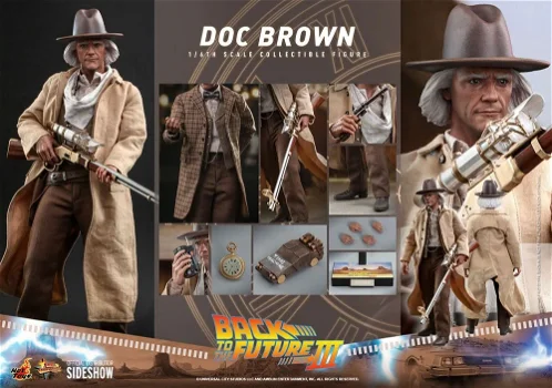 Hot Toys Back to the Future Part III Doc Brown MMS617 - 0