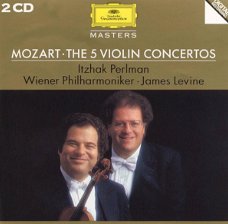 Itzhak Perlman  -  Mozart, James Levine , Wiener Philharmoniker ‎–  The 5 Violin Concertos  (2 CD) 