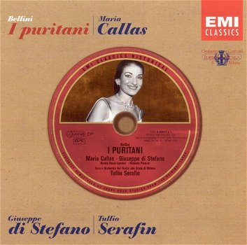 Maria Callas - Bellini - Giuseppe di Stefano, Tullio Serafin – I Puritani (2 CD) Nieuw - 0