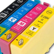 Set van 5 stuks inktpatronen voor Epson 29XL (T2991 tm T2994) 