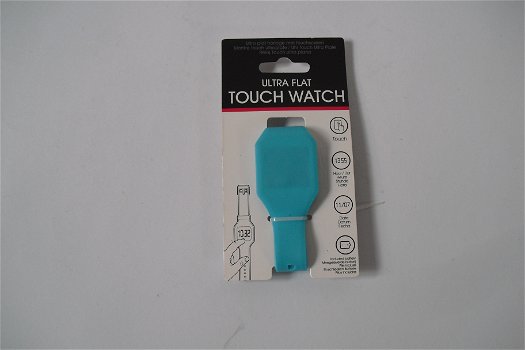 Ultra Flat Touch Watch, blauw - 0