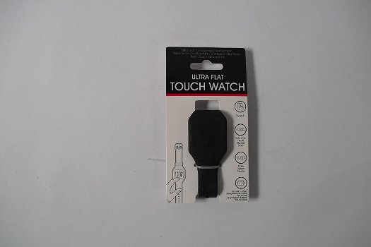 Ultra Flat Touch Watch, zwart - 0