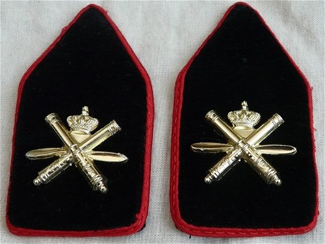 Kraagspiegels / Emblemen DT2000, Korps Luchtdoelartillerie, Officier, KL, vanaf 2000.(Nr.1) - 0