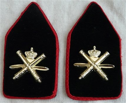 Kraagspiegels / Emblemen DT2000, Korps Luchtdoelartillerie, Officier, KL, vanaf 2000.(Nr.1) - 1