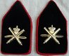 Kraagspiegels / Emblemen DT2000, Korps Luchtdoelartillerie, Officier, KL, vanaf 2000.(Nr.1) - 1 - Thumbnail
