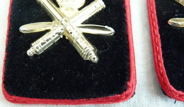 Kraagspiegels / Emblemen DT2000, Korps Luchtdoelartillerie, Officier, KL, vanaf 2000.(Nr.1) - 2
