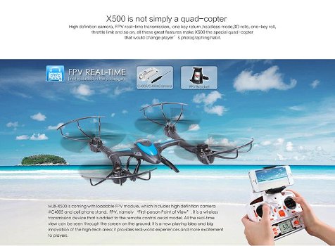 RC drone MJX X500 2.4 GHZ quadcopter 32cm - 2