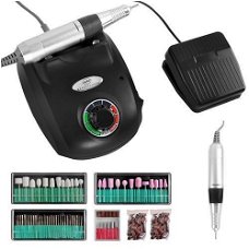 Zwarte Nagelfrees Machine Set - Professionele uitvoering – 65 Watt – 35.000 RPM