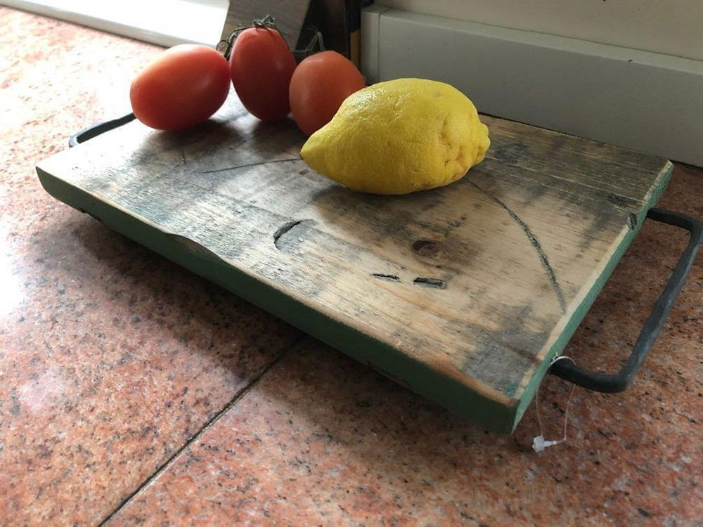 Onderzetter-snijblad-metale-snijplanlk handvat-dienblad - Afbeelding 2