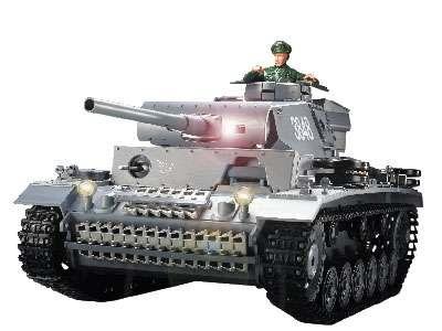 RC tank Panzerkampfwagen 3 2.4GHZ in houten kist Control edition - 0