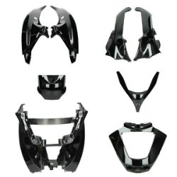 Kappenset Piaggio MP3 400/500 cc zwart glans 8-delig