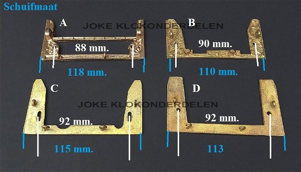 = Schuif 2 gewicht regulateur =45570 - 1