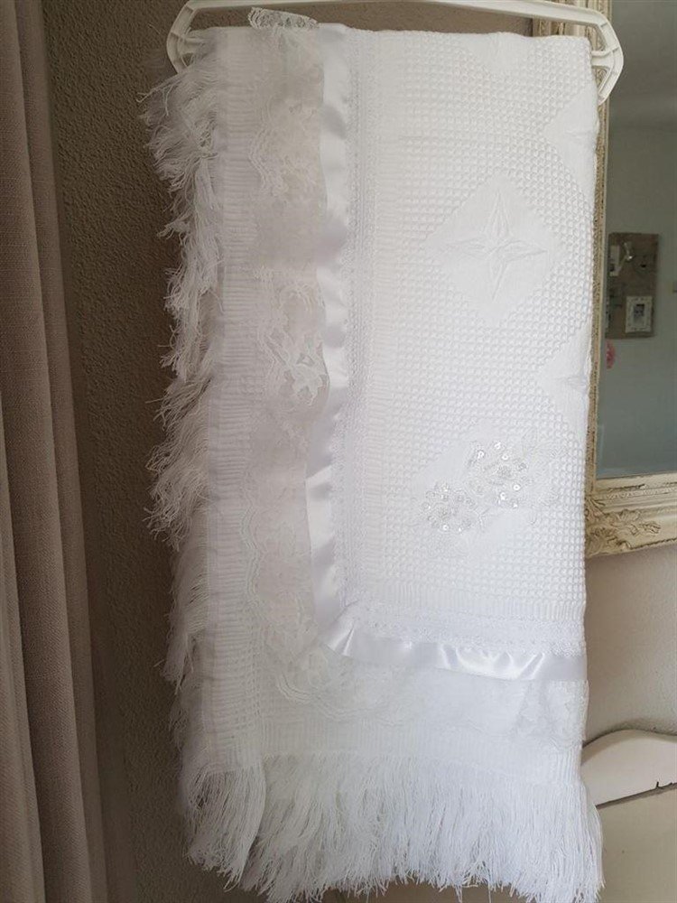gratis naam en datum doopdeken doopkleed doopkleding - Afbeelding 8