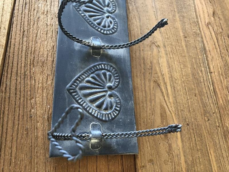 Kapstok element - love -zink, 5 haaks-ophanging handoek - Afbeelding 3