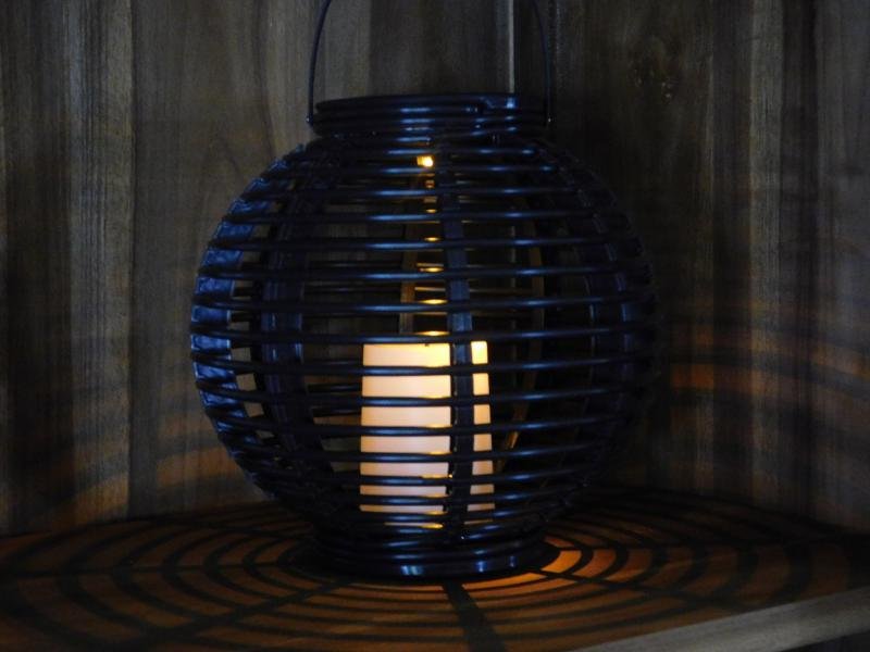 Solar verlichting Globe ,LED , antraciet , solar ,kado - Afbeelding 2