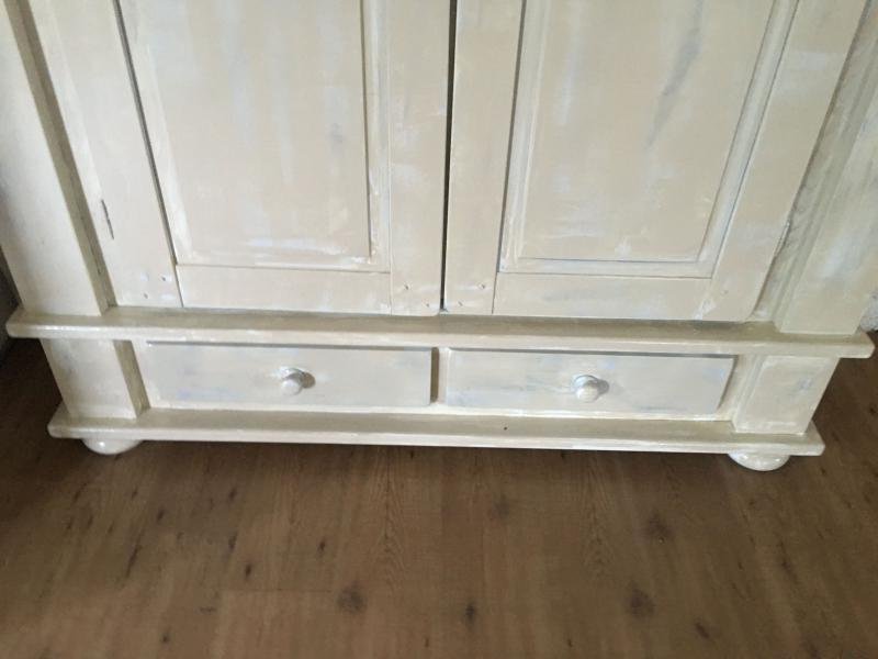 Mooi grote vol eiken buffetkast in white wash-wit. - Afbeelding 2