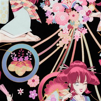 Japanse stoffen, traditionele Japanse stof, kimono stof - 5