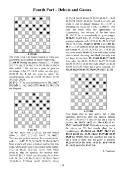 Draughts through the years - 4