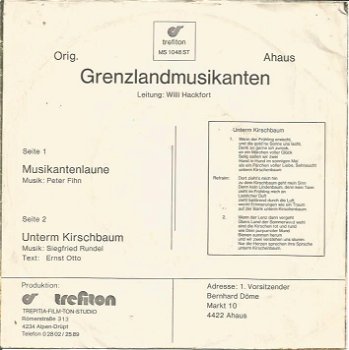 Orig. Grenzlandmusikanten Ahaus – Musikantenlaune - 3