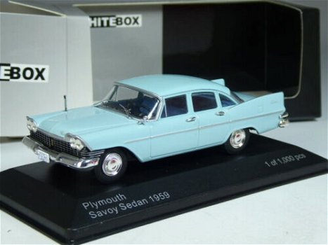 1:43 Whitebox Plymouth Savoy 1959 lichtblauw - 1