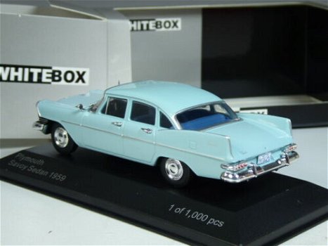 1:43 Whitebox Plymouth Savoy 1959 lichtblauw - 2