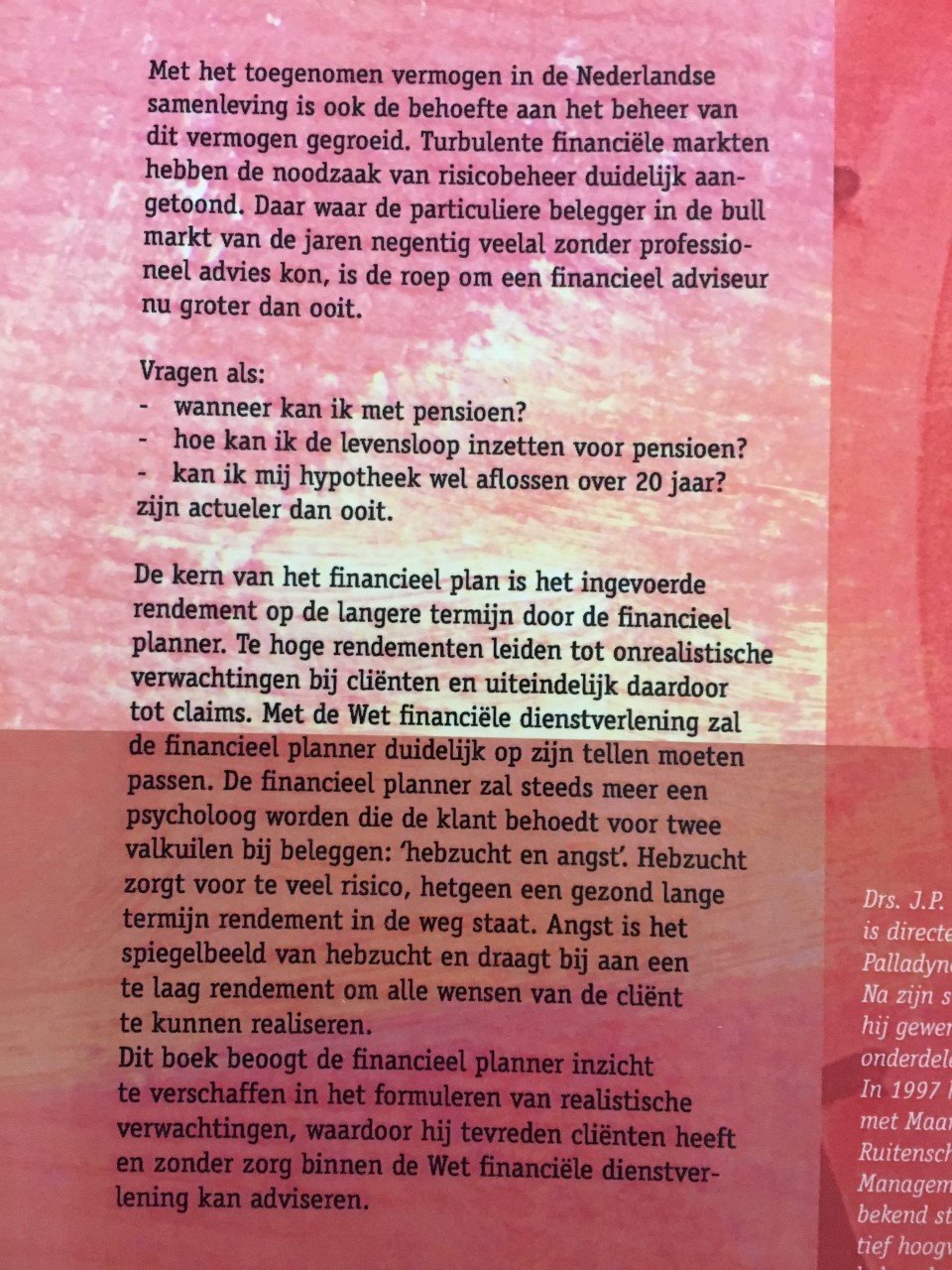 Beleggen binnen het financiële plan - Drs. J.P. Nibbering - Afbeelding 2