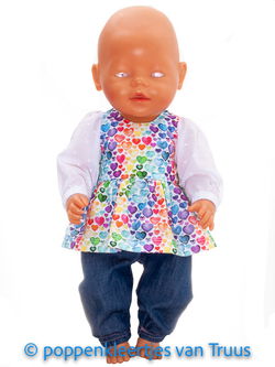 Baby Born 43 cm Setje hartjes/multi