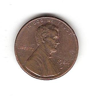 1 cent 1984 d - nr. 1