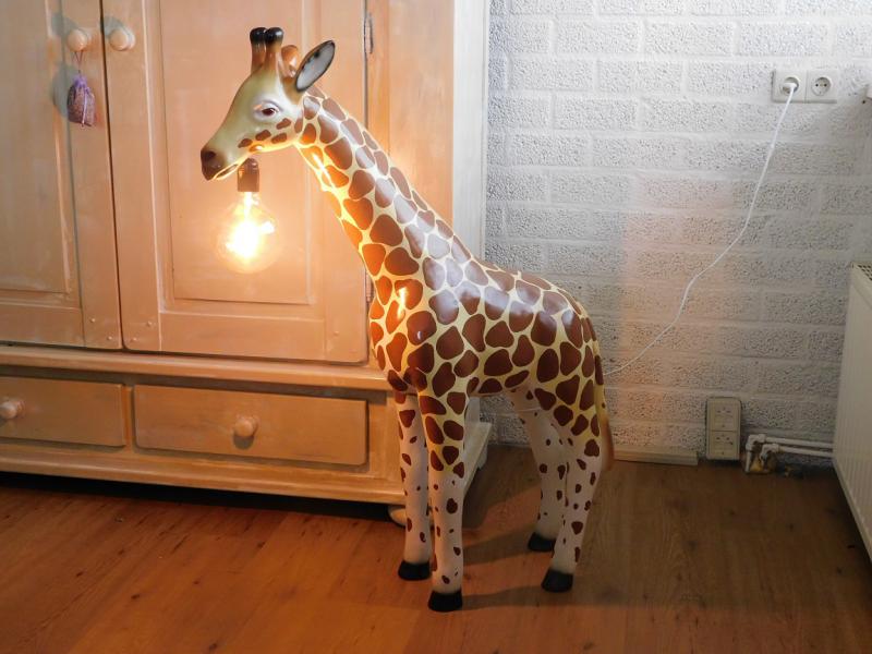 Bijzondere Giraffe lamp - 110cm - polystone - nr. 1