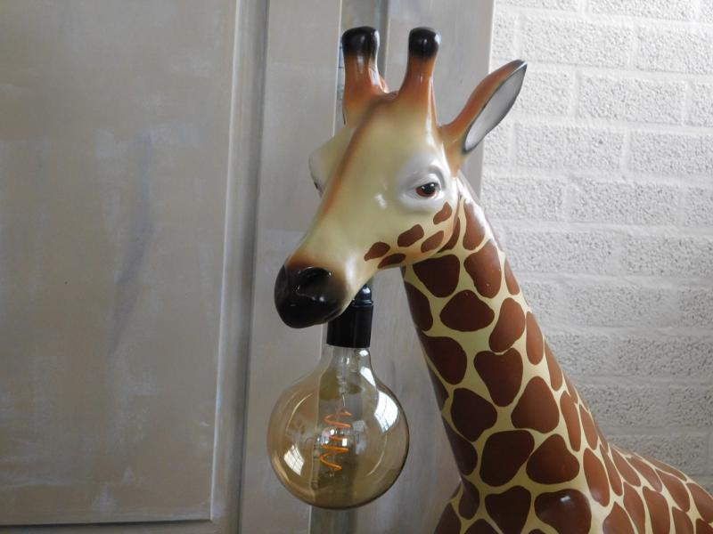 Bijzondere Giraffe lamp - 110cm - polystone - Afbeelding 4
