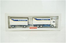 1:87 Wiking 57050 MAN truck en trailer met wisselbakken 'Riedel-de Haën'