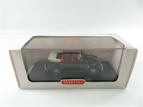 1:40 Wiking Volkswagen VW Kever cabriolet zwart 7620139 - 0