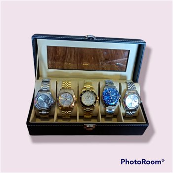 5 horloges in mooie box - 2