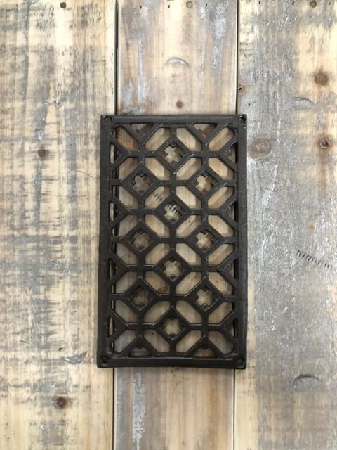 1 wandbord, luchtrooster, van ijzer, XL-ventilatie rooster - nr. 1
