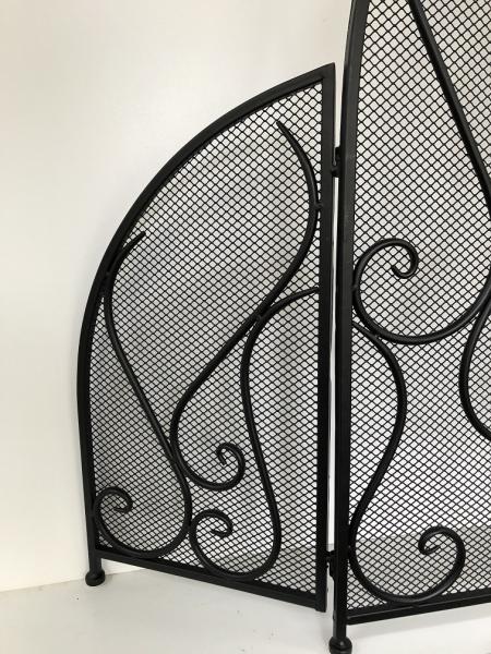 Haard bescherming, spatscherm, metaal, kleur zwart - Afbeelding 4