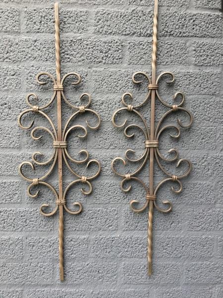 Smeedijzeren grille element-wandornament - Afbeelding 4