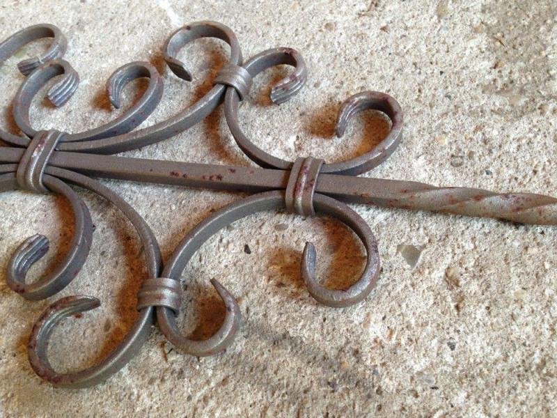 Smeedijzeren grille element-wandornament - Afbeelding 5