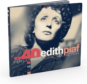 Edith Piaf – Top 40 Edith Piaf (2 CD) Her Ultimate Top 40 Collection Nieuw/Gesealed - 0
