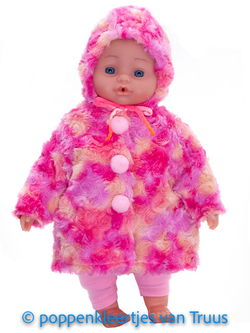 Hema pop 40 cm Jasje roze/multi