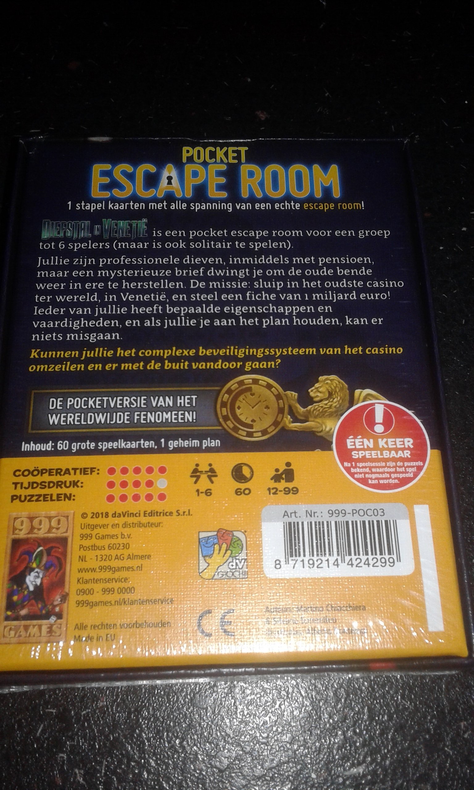 Kaartspellen Escape room Eldorado en Diefstal in Venetië - Afbeelding 4