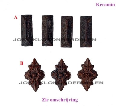 = Kuif / Klokkast ornamentjes =45611 - 0